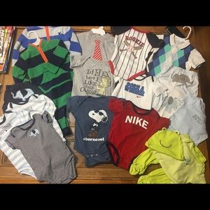 *SOLD* Lot of 19 pc boys clothes size 6-9 months.